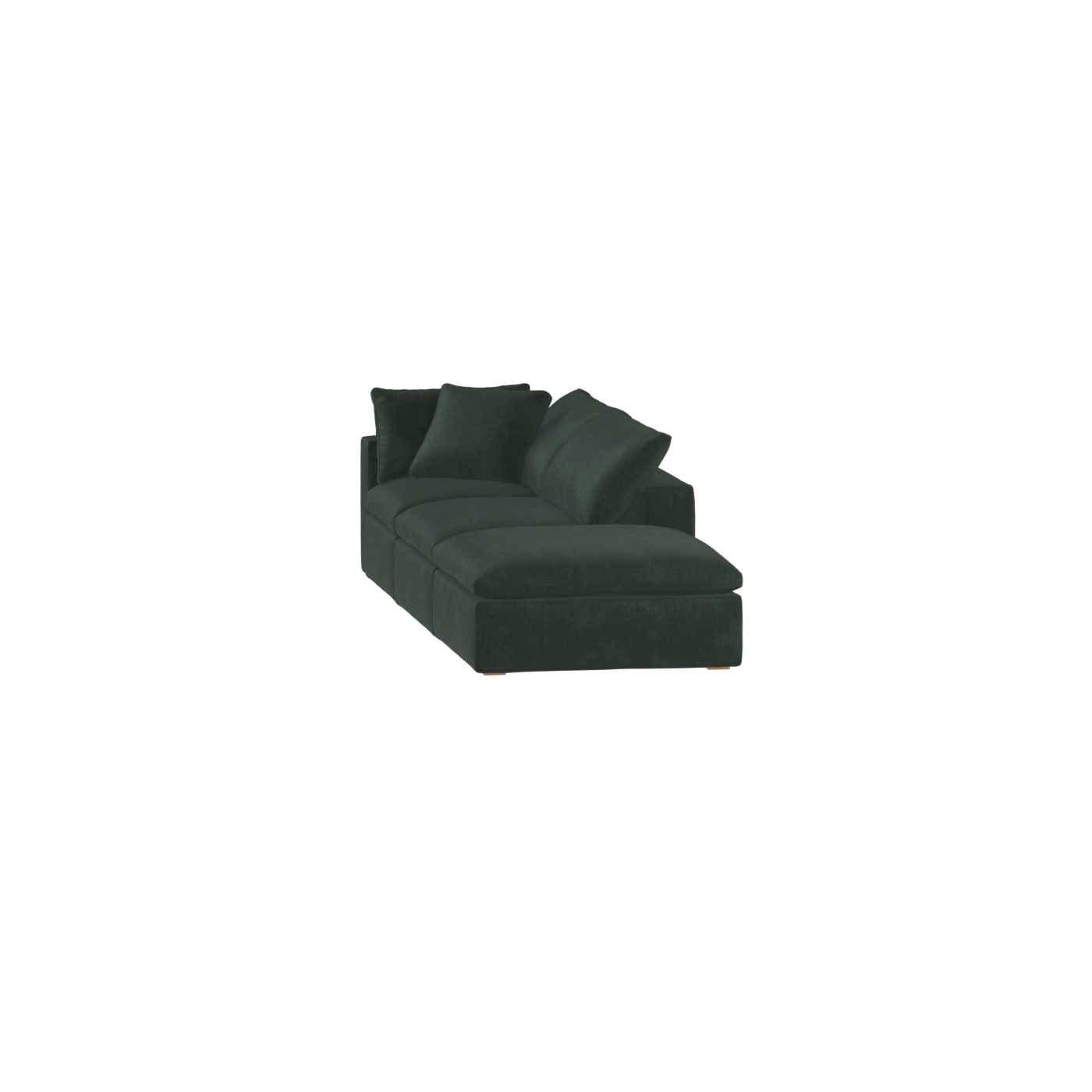 Ari modular corner Sofa with pouffe - Wide fabric range
