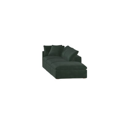 Ari modular corner Sofa with pouffe - Wide fabric range