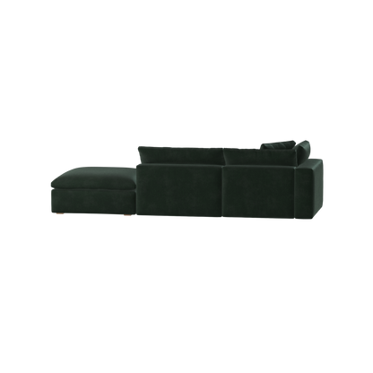 Ari modular corner Sofa with pouffe - Wide fabric range