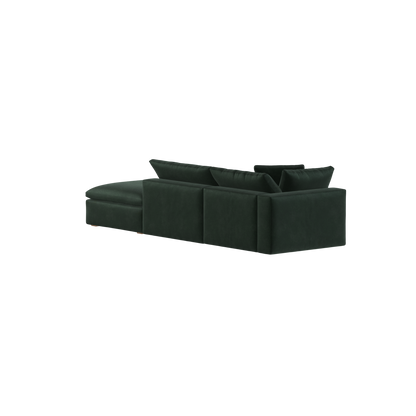 Ari modular corner Sofa with pouffe - Wide fabric range