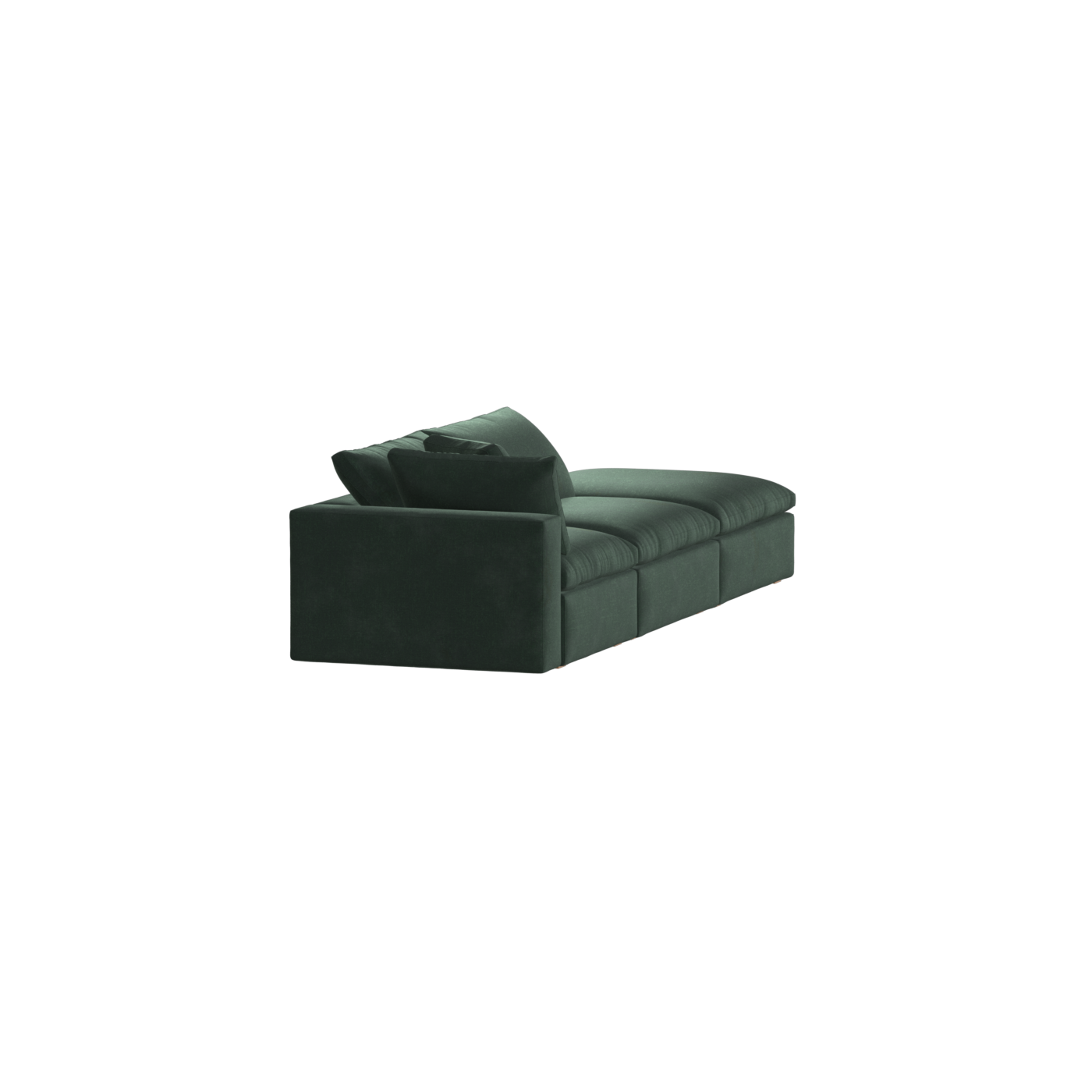Ari modular corner Sofa with pouffe - Wide fabric range
