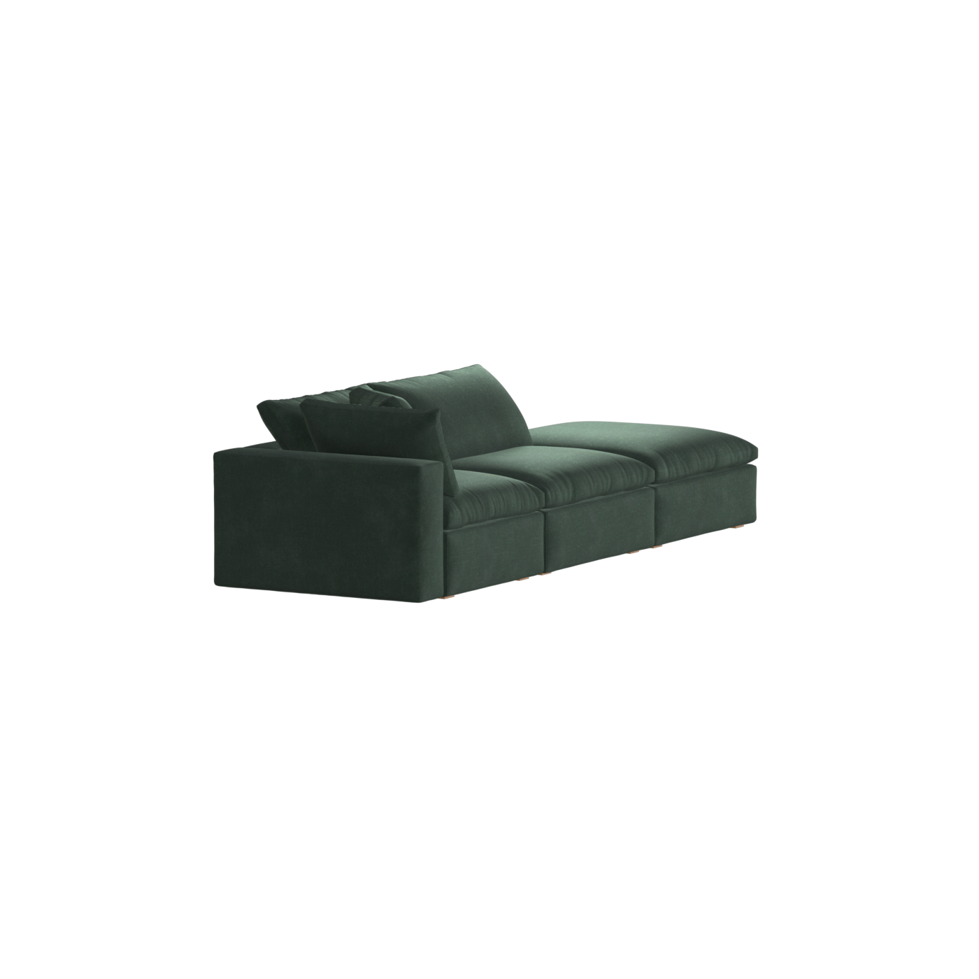 Ari modular corner Sofa with pouffe - Wide fabric range