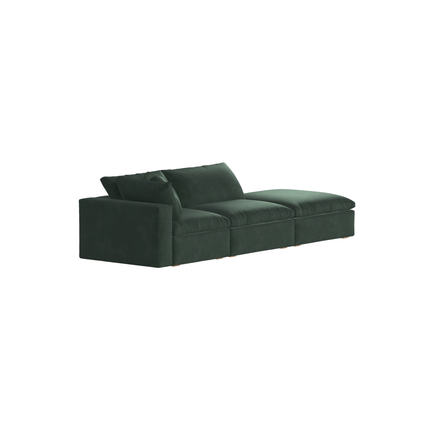 Ari modular corner Sofa with pouffe - Wide fabric range