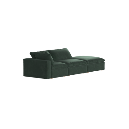 Ari modular corner Sofa with pouffe - Wide fabric range