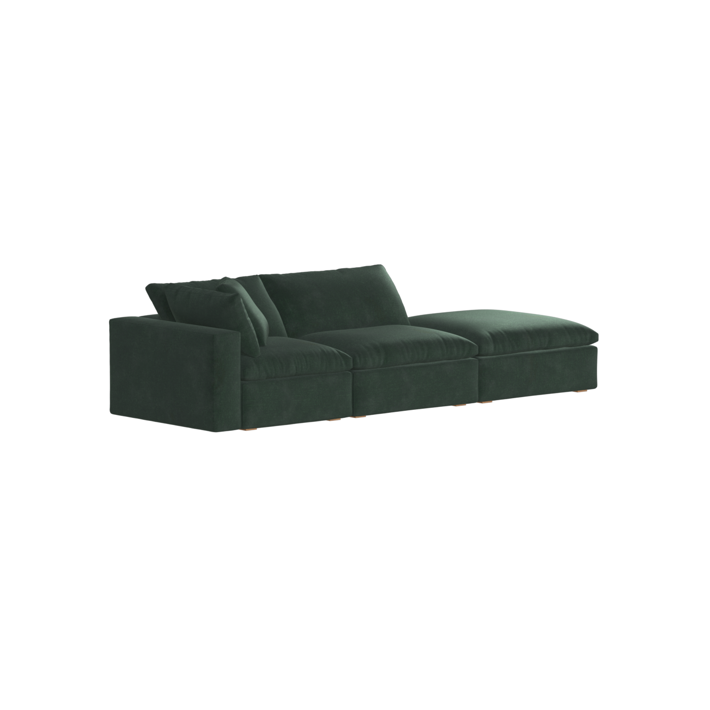 Ari modular corner Sofa with pouffe - Wide fabric range