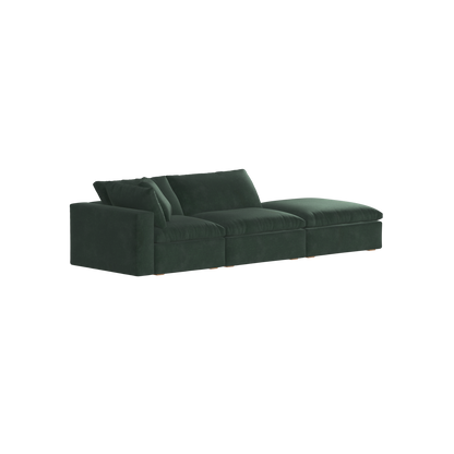 Ari modular corner Sofa with pouffe - Wide fabric range