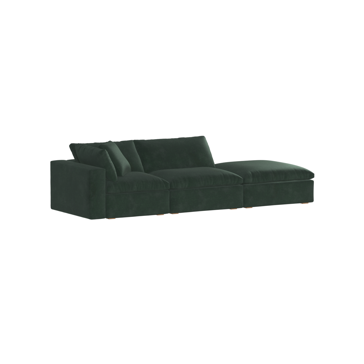 Ari modular corner Sofa with pouffe - Wide fabric range