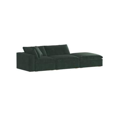 Ari modular corner Sofa with pouffe - Wide fabric range