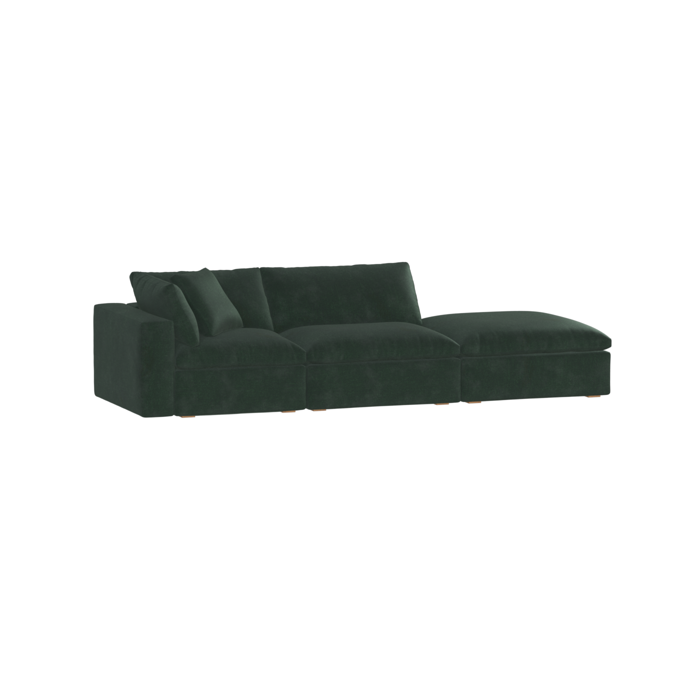 Ari modular corner Sofa with pouffe - Wide fabric range