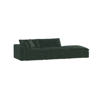 Ari modular corner Sofa with pouffe - Wide fabric range