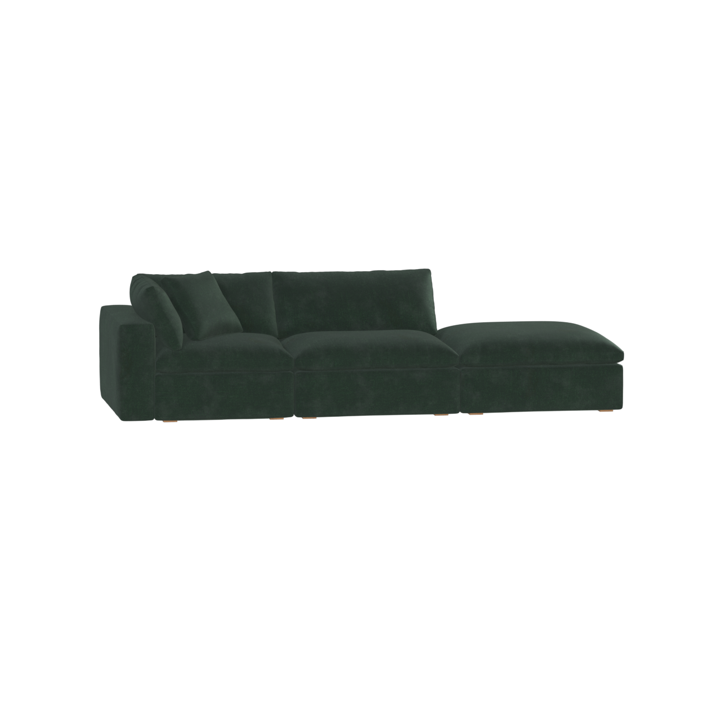 Ari modular corner Sofa with pouffe - Wide fabric range