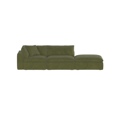 Ari modular corner Sofa with pouffe - Wide fabric range