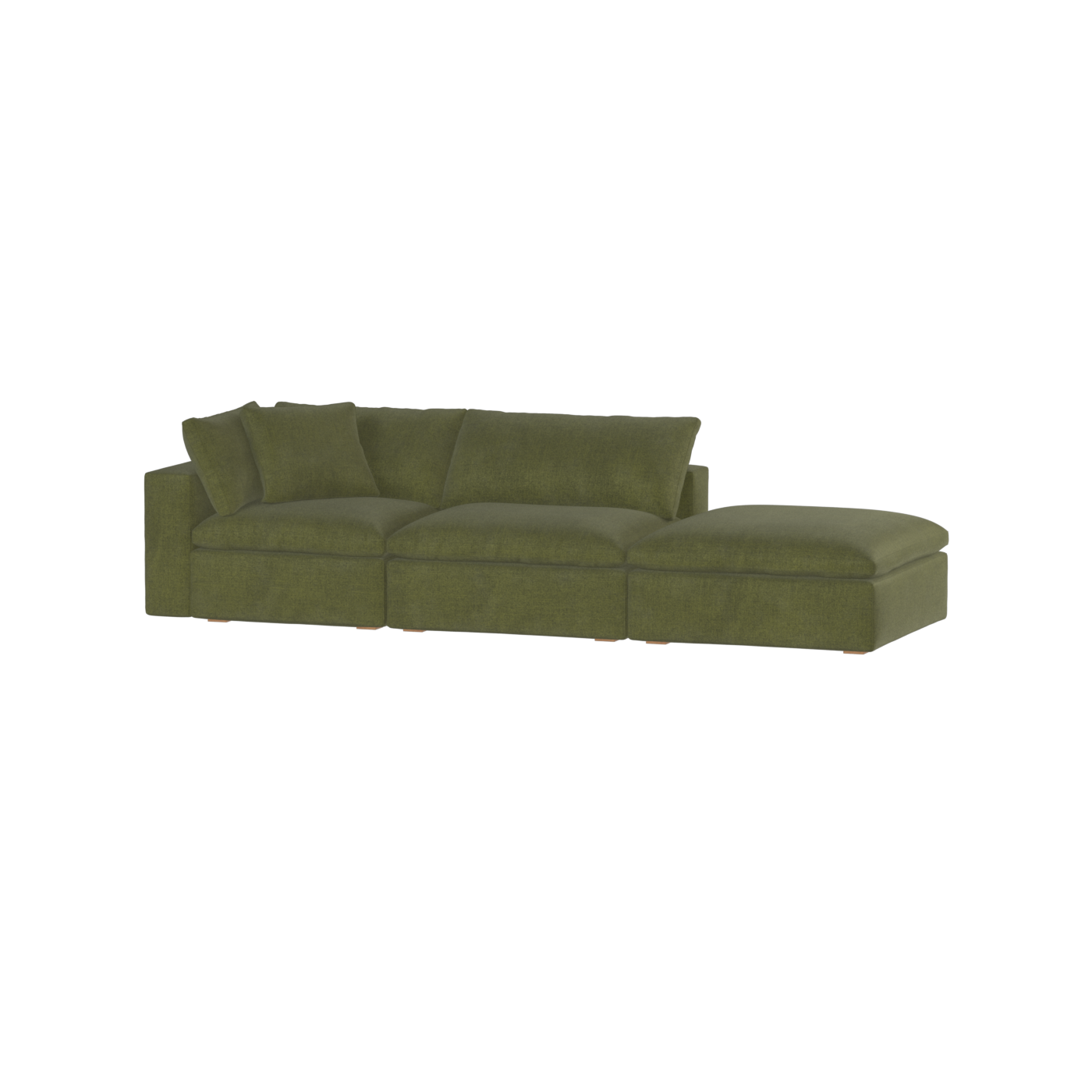 Ari modular corner Sofa with pouffe - Wide fabric range