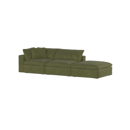 Ari modular corner Sofa with pouffe - Wide fabric range