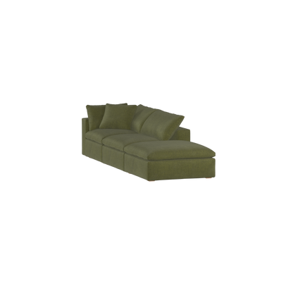 Ari modular corner Sofa with pouffe - Wide fabric range