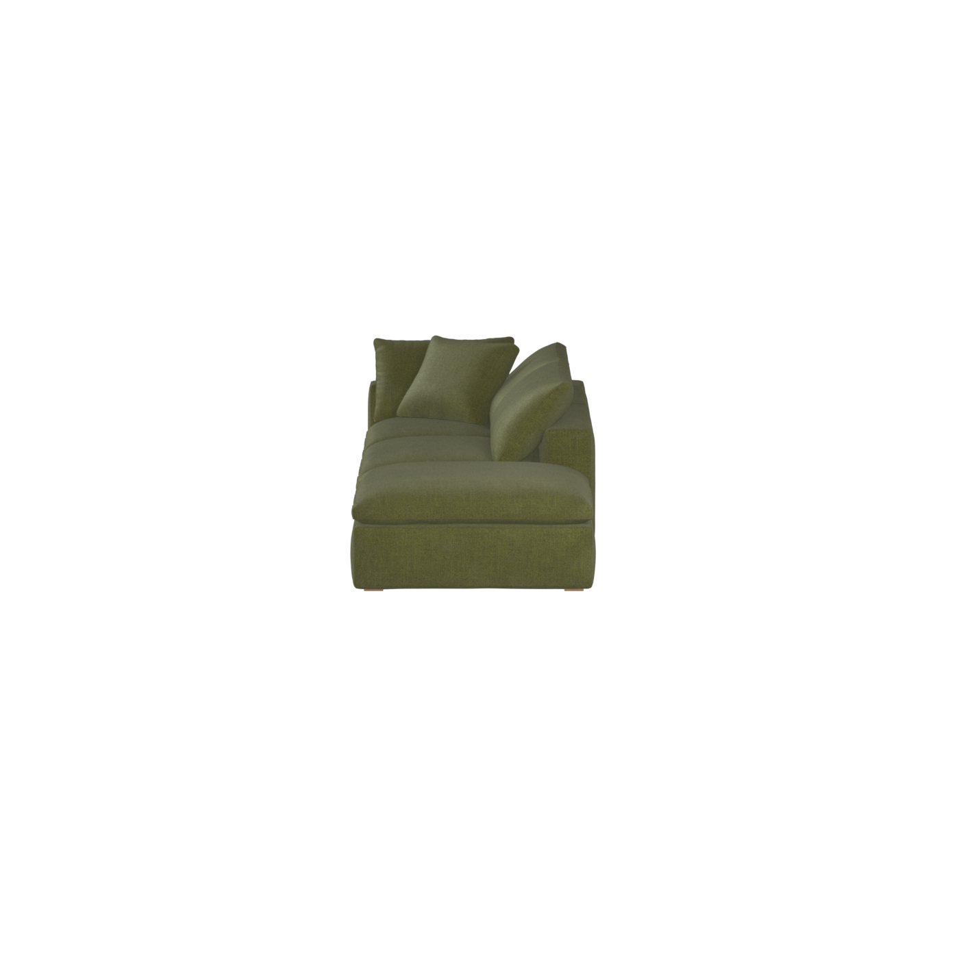Ari modular corner Sofa with pouffe - Wide fabric range
