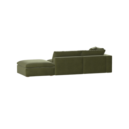 Ari modular corner Sofa with pouffe - Wide fabric range