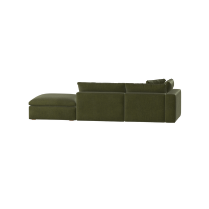 Ari modular corner Sofa with pouffe - Wide fabric range