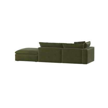 Ari modular corner Sofa with pouffe - Wide fabric range