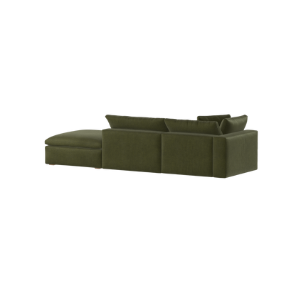 Ari modular corner Sofa with pouffe - Wide fabric range