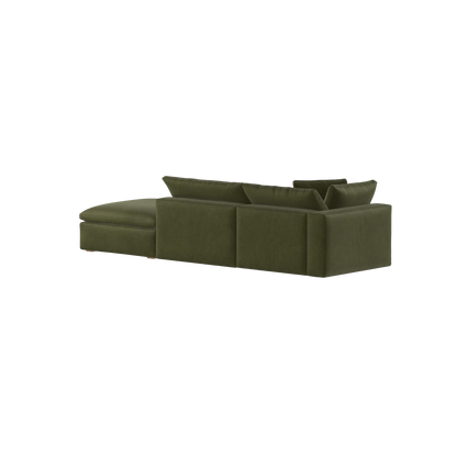 Ari modular corner Sofa with pouffe - Wide fabric range