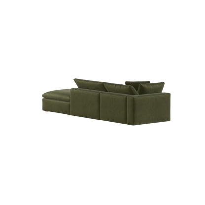 Ari modular corner Sofa with pouffe - Wide fabric range