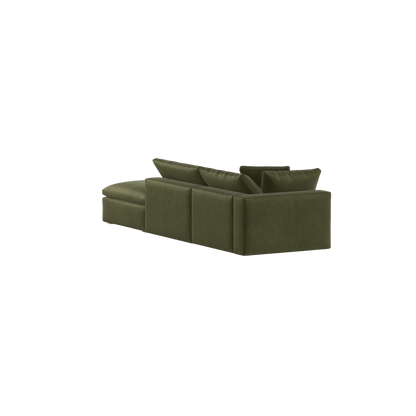 Ari modular corner Sofa with pouffe - Wide fabric range