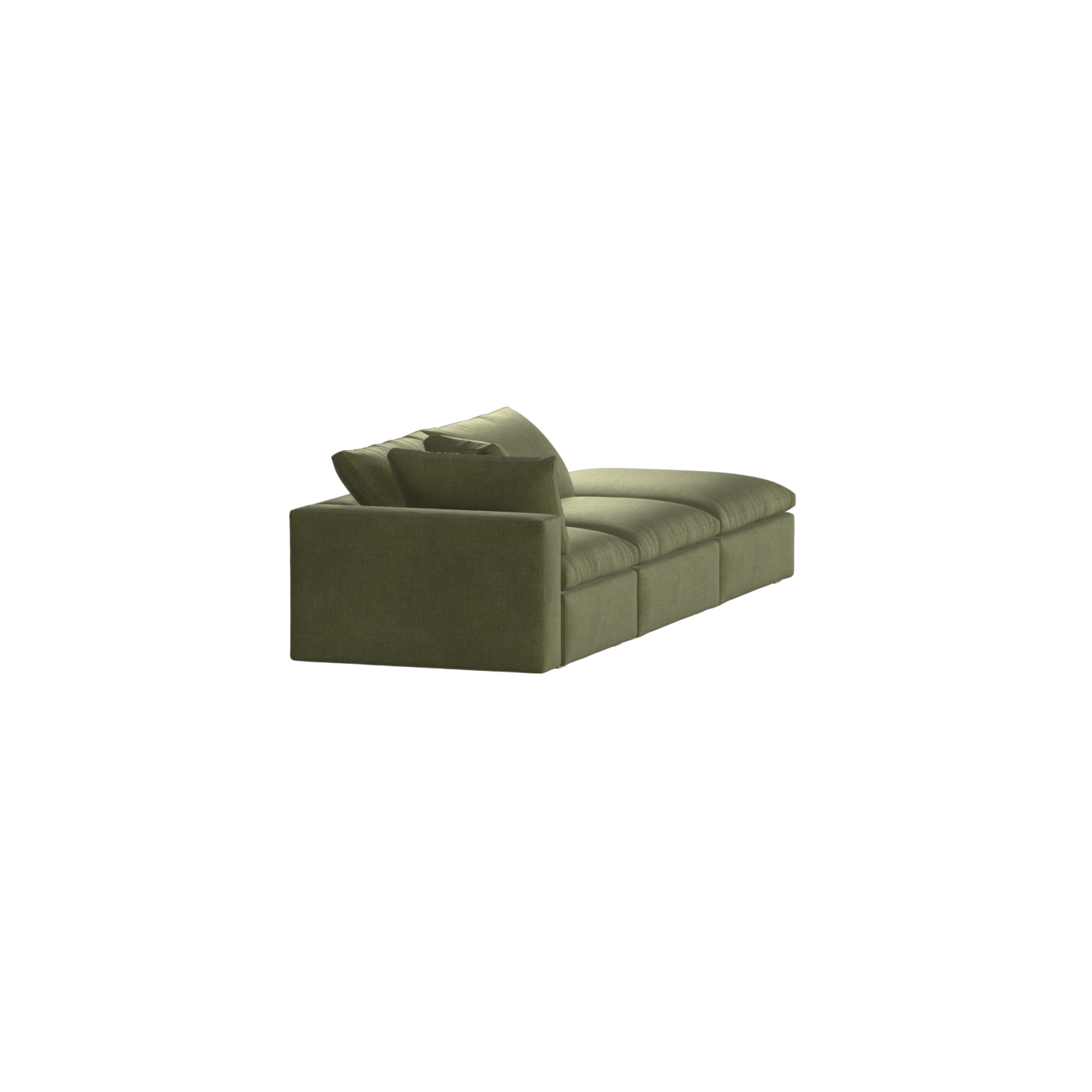 Ari modular corner Sofa with pouffe - Wide fabric range