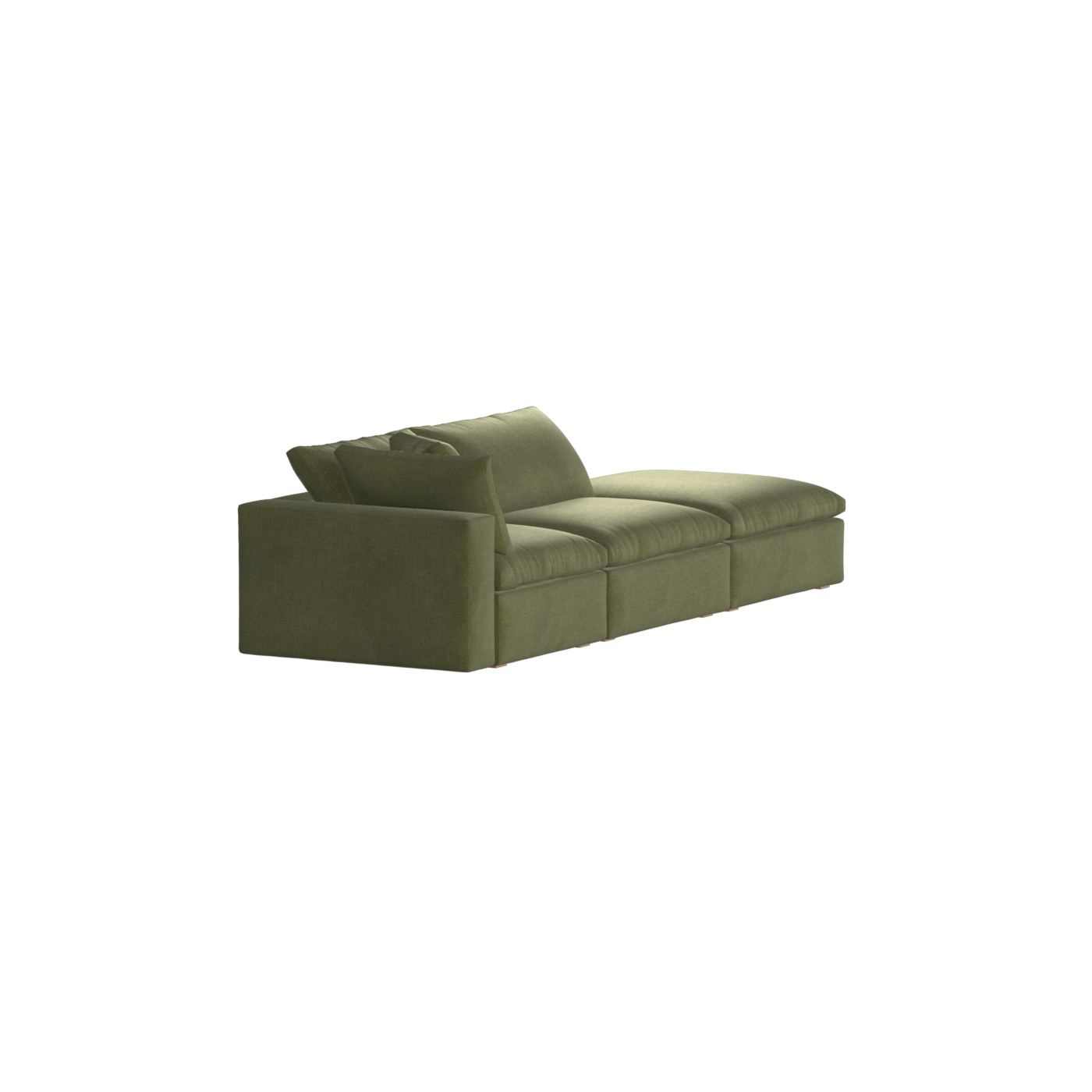 Ari modular corner Sofa with pouffe - Wide fabric range