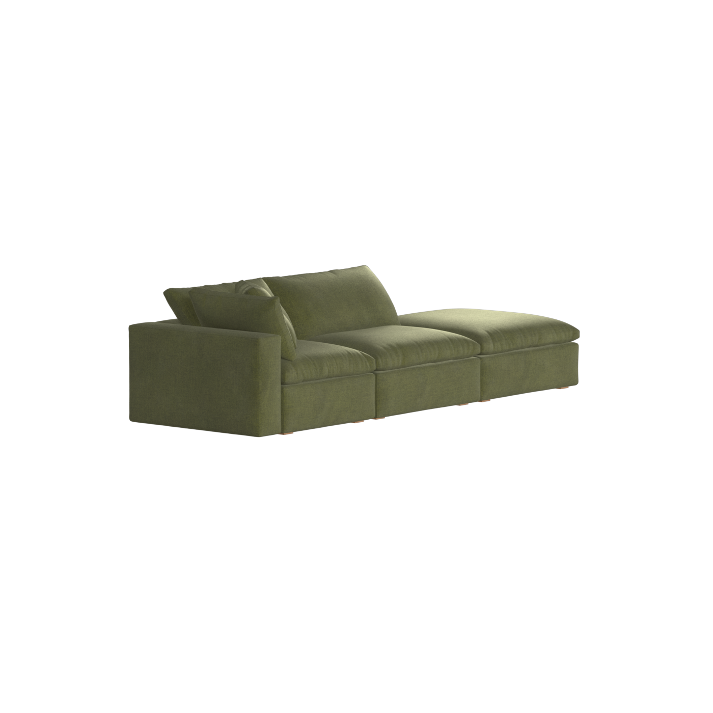 Ari modular corner Sofa with pouffe - Wide fabric range