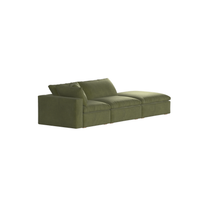 Ari modular corner Sofa with pouffe - Wide fabric range