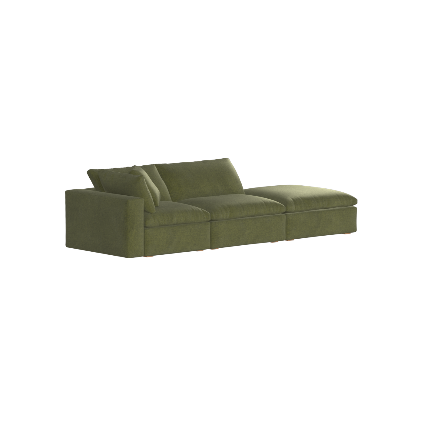 Ari modular corner Sofa with pouffe - Wide fabric range