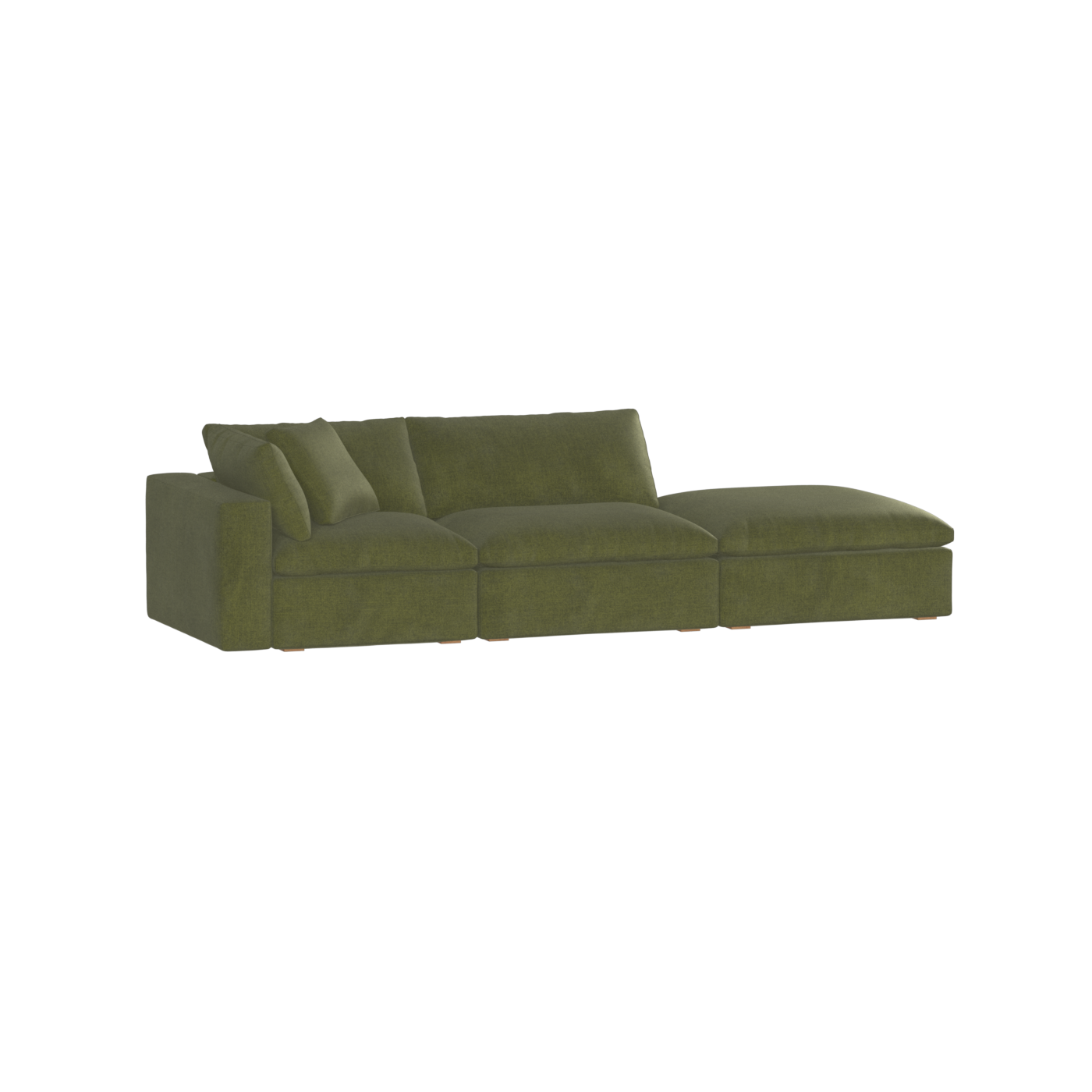 Ari modular corner Sofa with pouffe - Wide fabric range