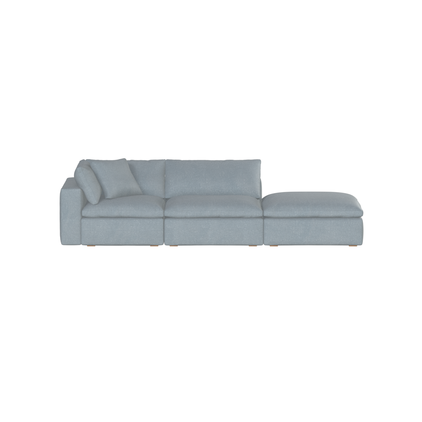 Ari modular corner Sofa with pouffe - Wide fabric range