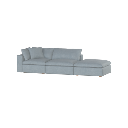 Ari modular corner Sofa with pouffe - Wide fabric range