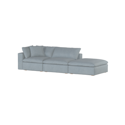 Ari modular corner Sofa with pouffe - Wide fabric range