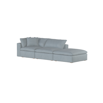Ari modular corner Sofa with pouffe - Wide fabric range