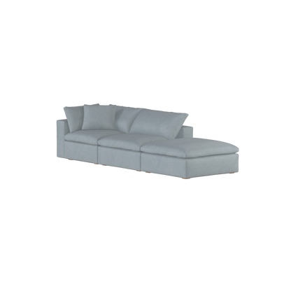 Ari modular corner Sofa with pouffe - Wide fabric range