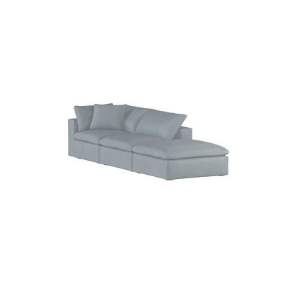 Ari modular corner Sofa with pouffe - Wide fabric range