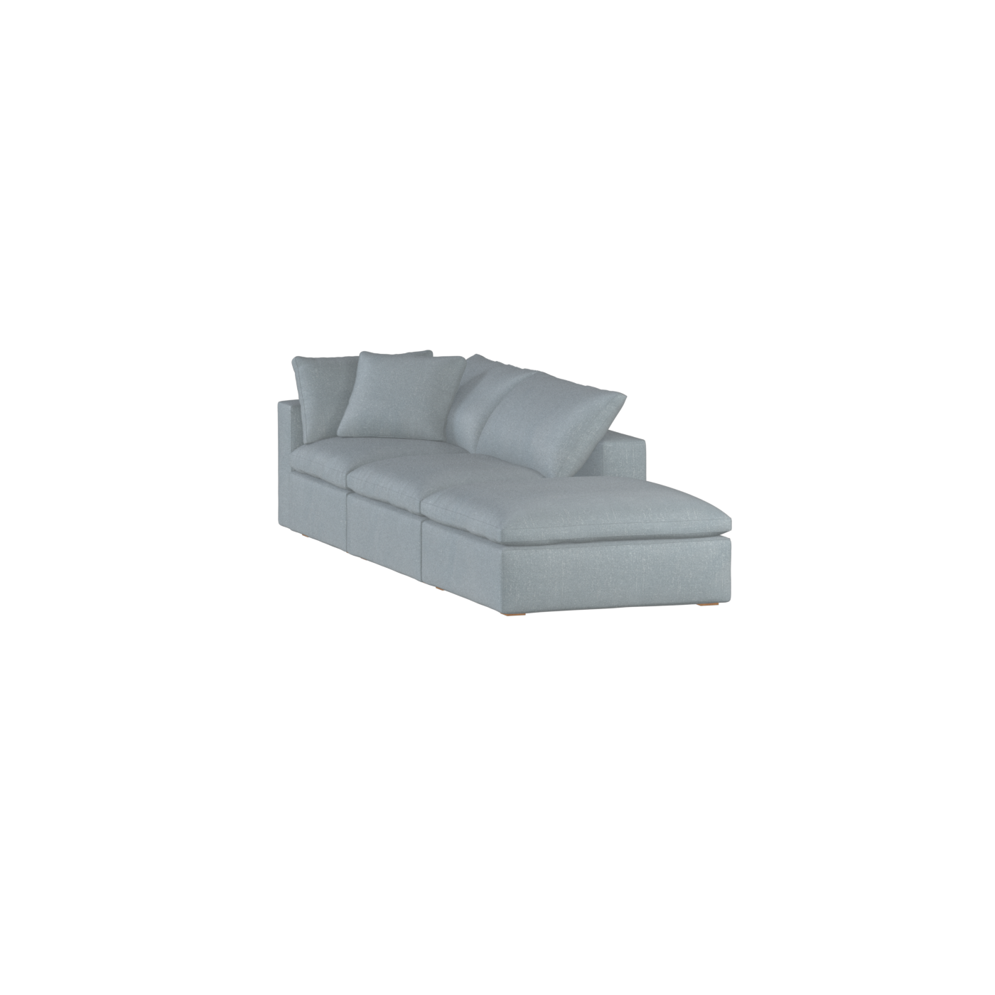 Ari modular corner Sofa with pouffe - Wide fabric range