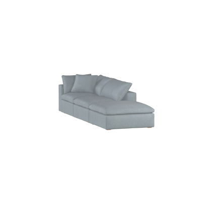 Ari modular corner Sofa with pouffe - Wide fabric range
