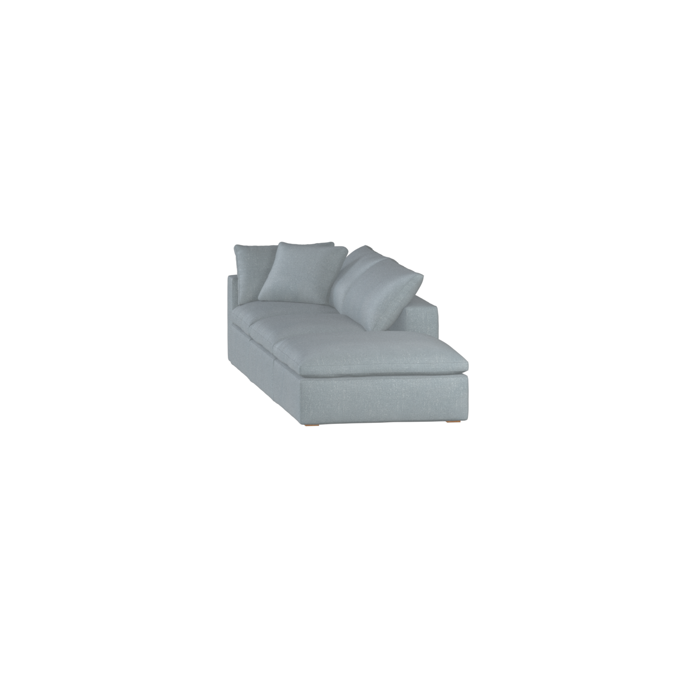 Ari modular corner Sofa with pouffe - Wide fabric range