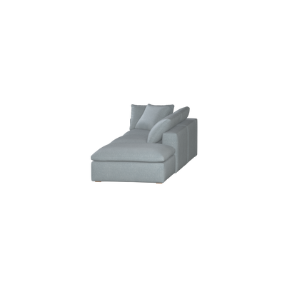 Ari modular corner Sofa with pouffe - Wide fabric range