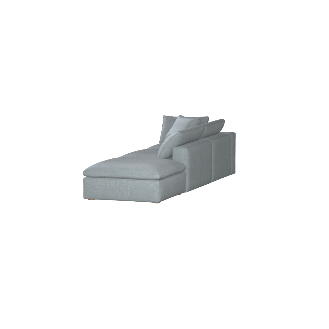 Ari modular corner Sofa with pouffe - Wide fabric range