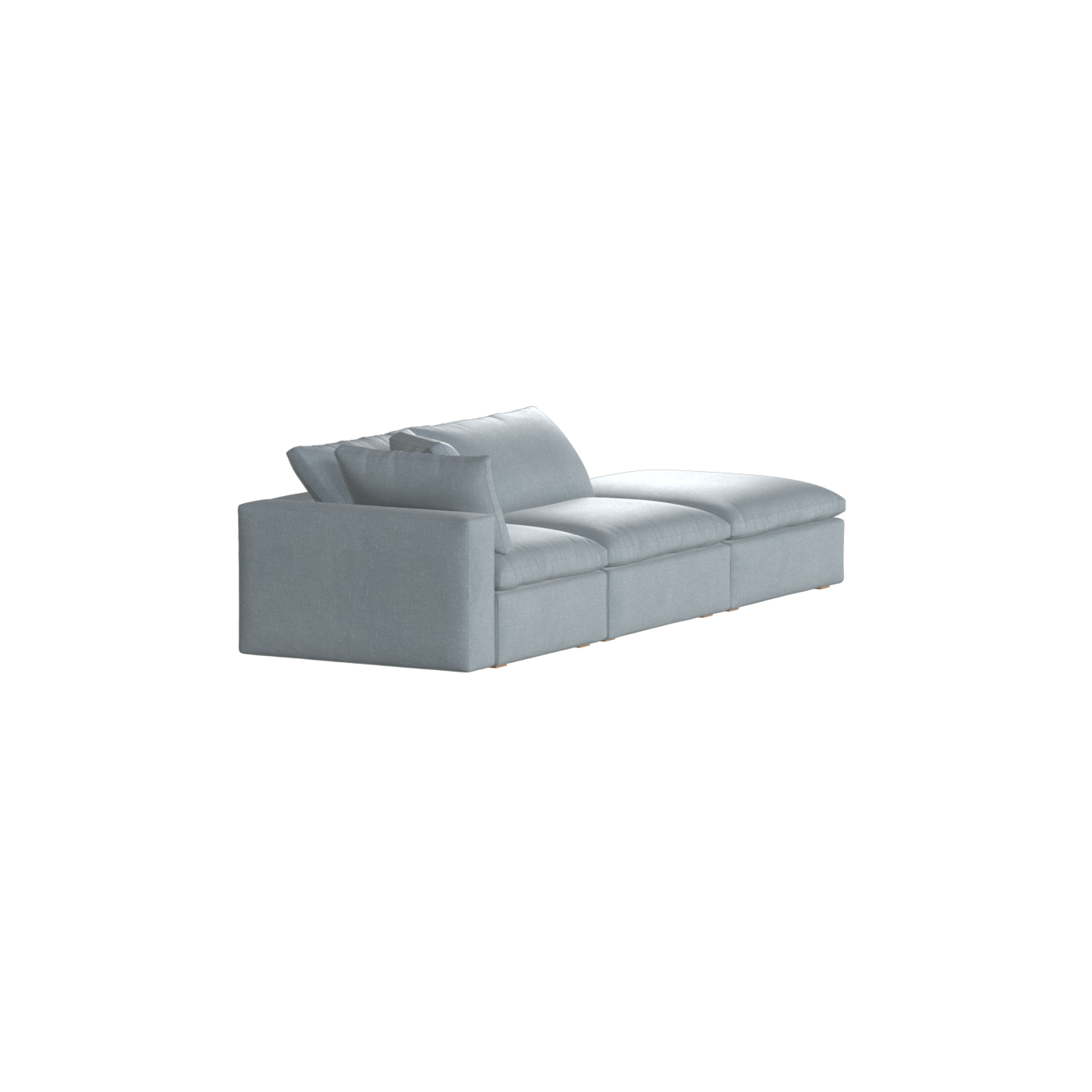 Ari modular corner Sofa with pouffe - Wide fabric range