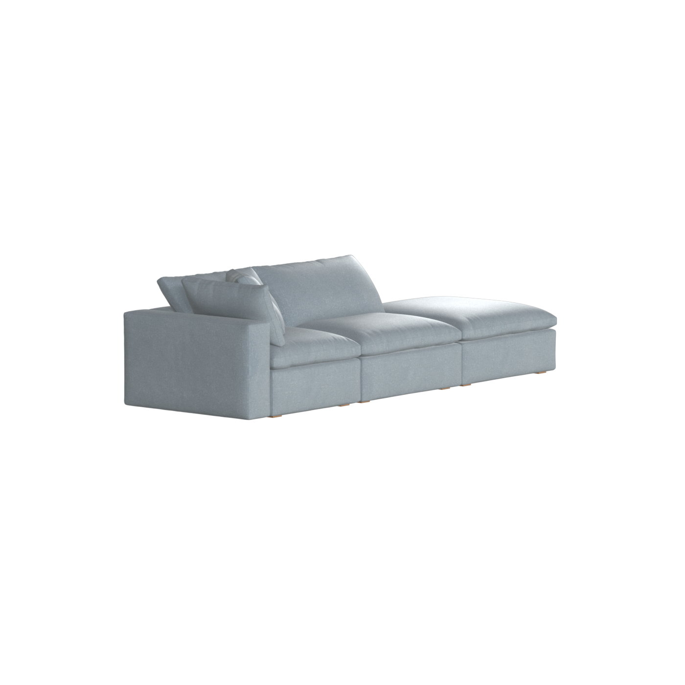 Ari modular corner Sofa with pouffe - Wide fabric range