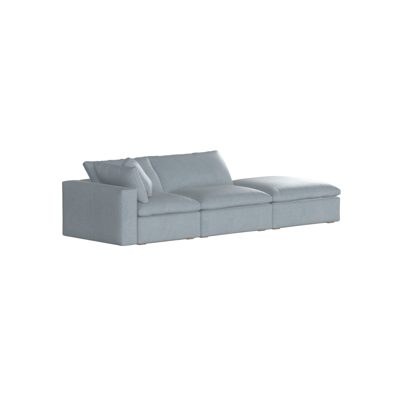 Ari modular corner Sofa with pouffe - Wide fabric range