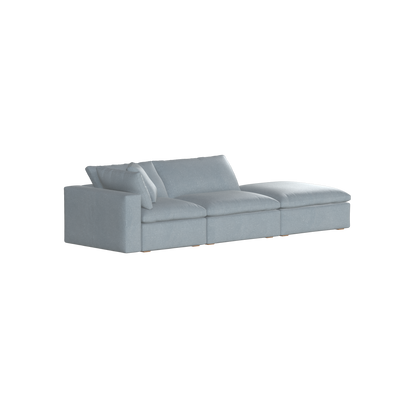 Ari modular corner Sofa with pouffe - Wide fabric range