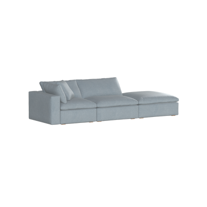 Ari modular corner Sofa with pouffe - Wide fabric range