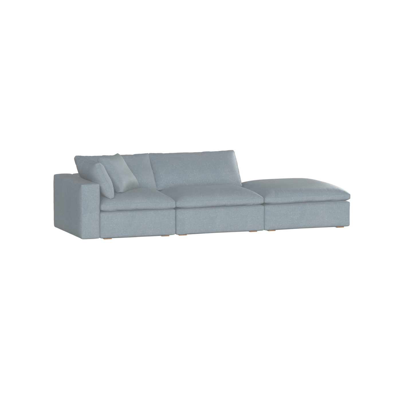 Ari modular corner Sofa with pouffe - Wide fabric range